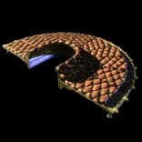TempleDungeonRuinedHalfRoundSofaBed