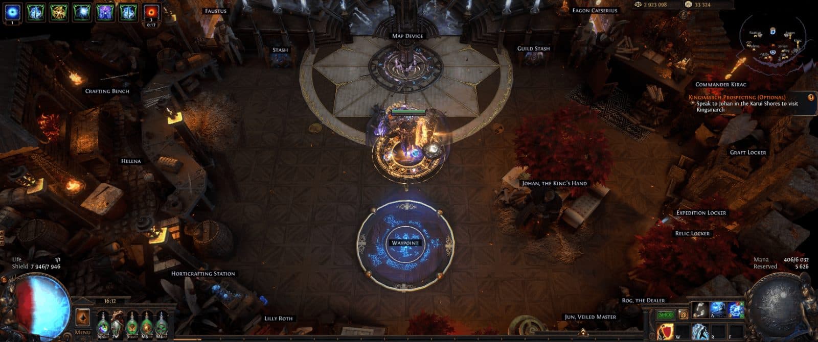 Arcane Night, a Path of Exile 1 hideout built in Plateau of the Gods Hideout by vibo