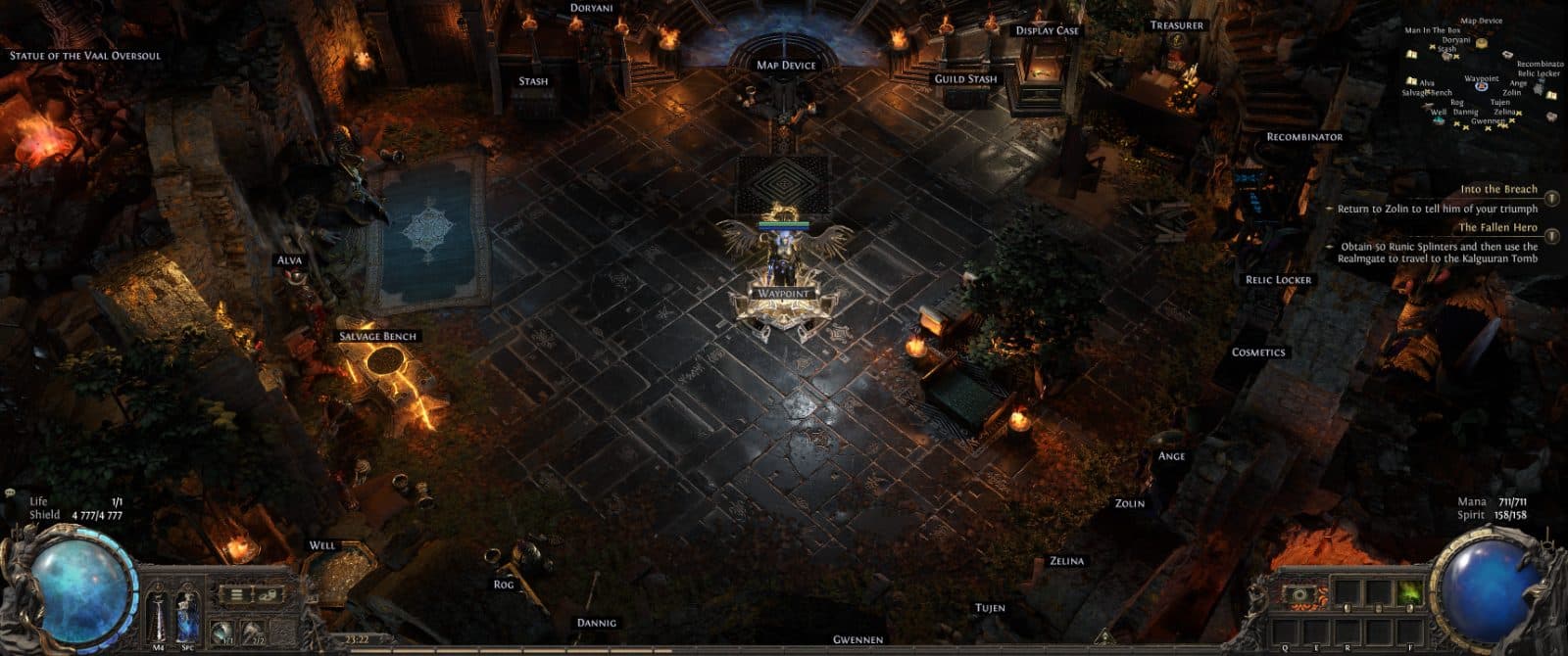 Arcane Night Mausoleum, a Path of Exile 2 hideout built in Mausoleum Hideout by vibo