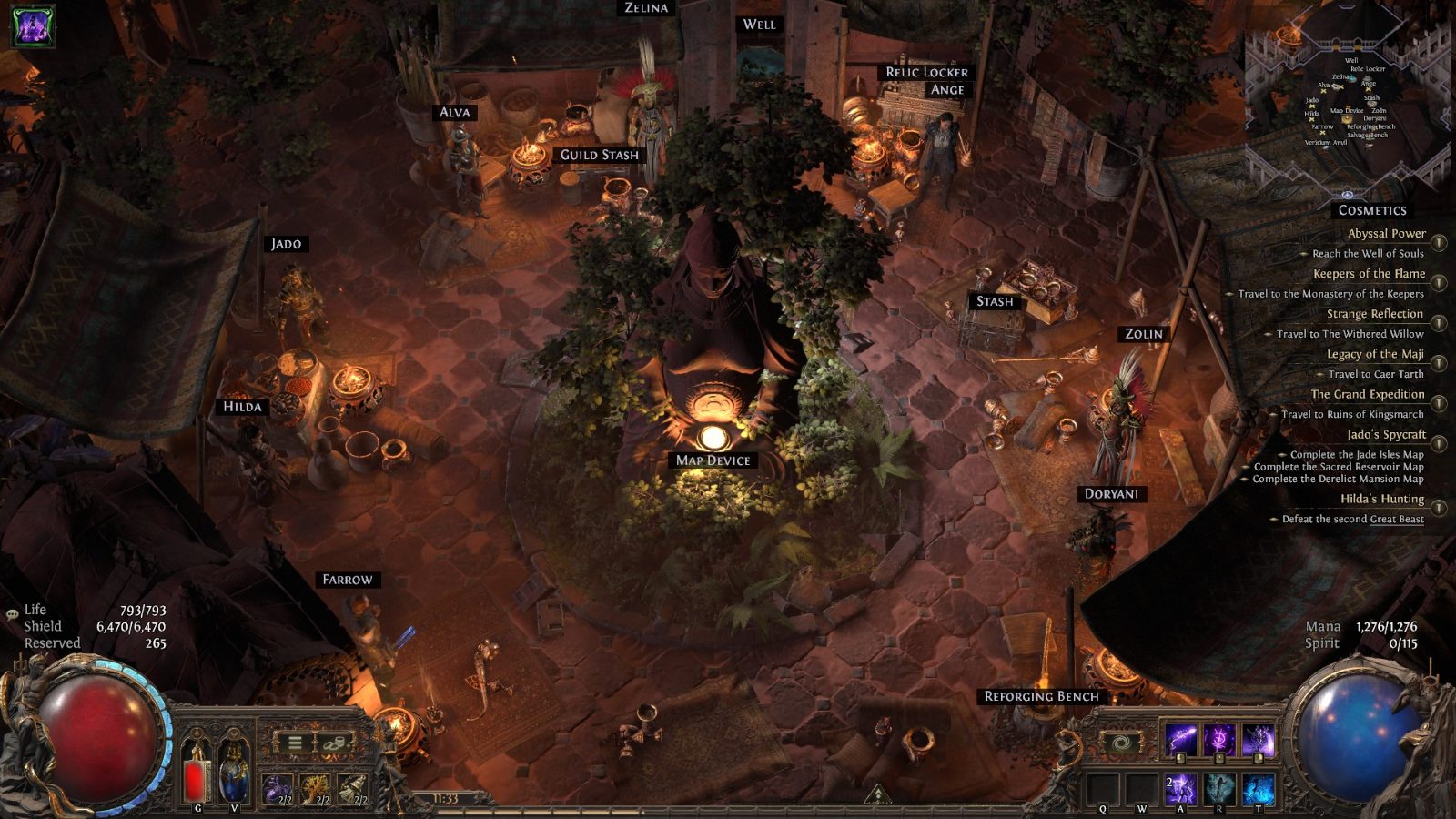 Market Garden, a Path of Exile 2 hideout built in Shrine Hideout by manacraft