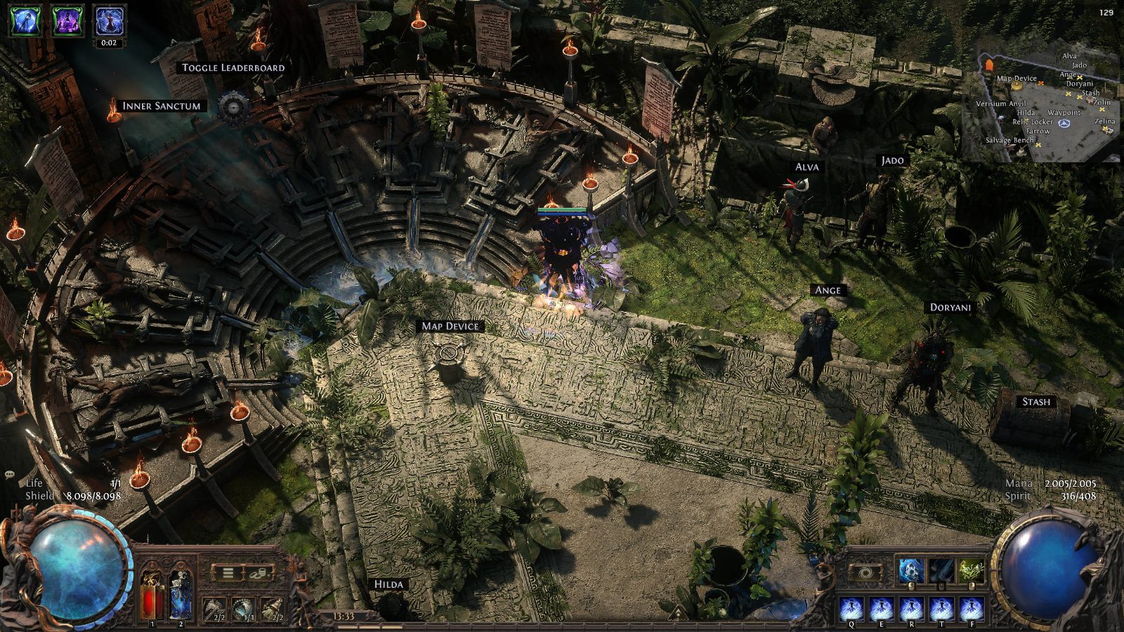 Overgrown Apex Compact, a Path of Exile 2 hideout built in Overgrown Apex Hideout by deluxo