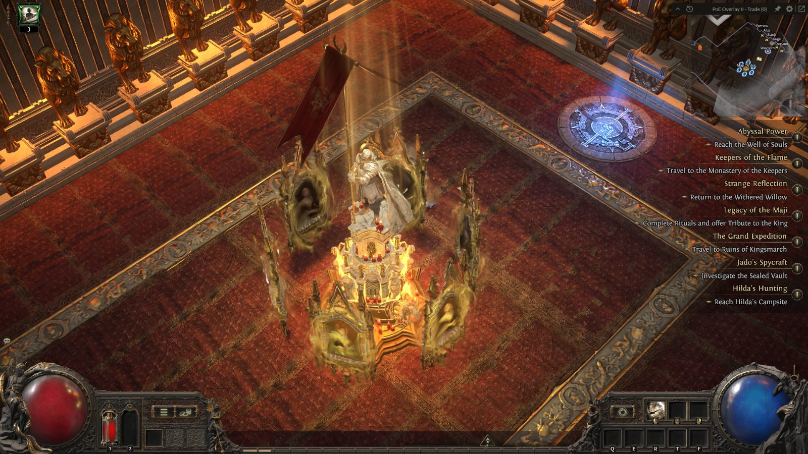 Royal Treasures, a Path of Exile 2 hideout built in Plateau of the Gods Hideout by tourist