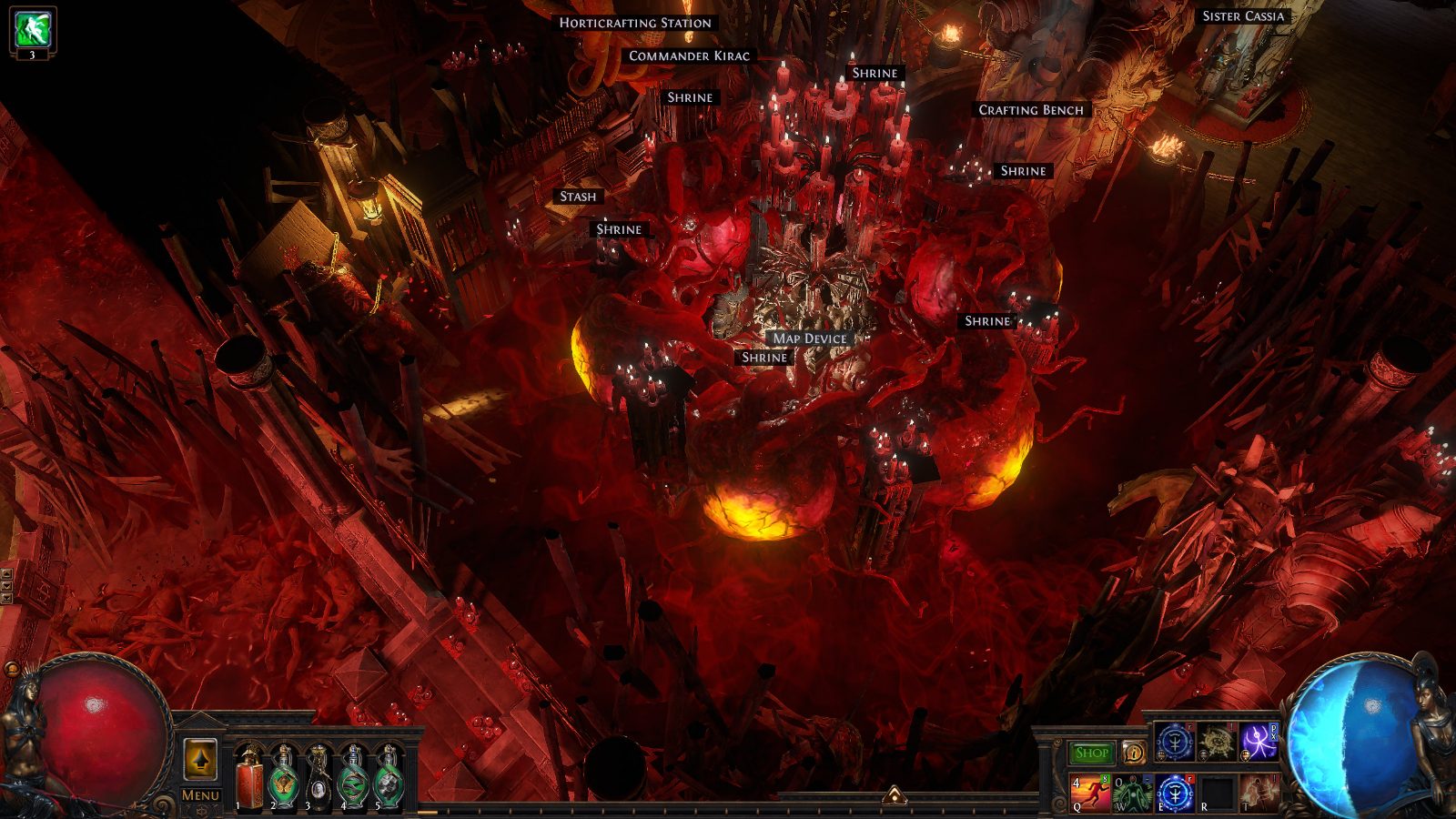 Sanguine Fusion, a Path of Exile 1 hideout built in Sanguine Hideout by deluxo