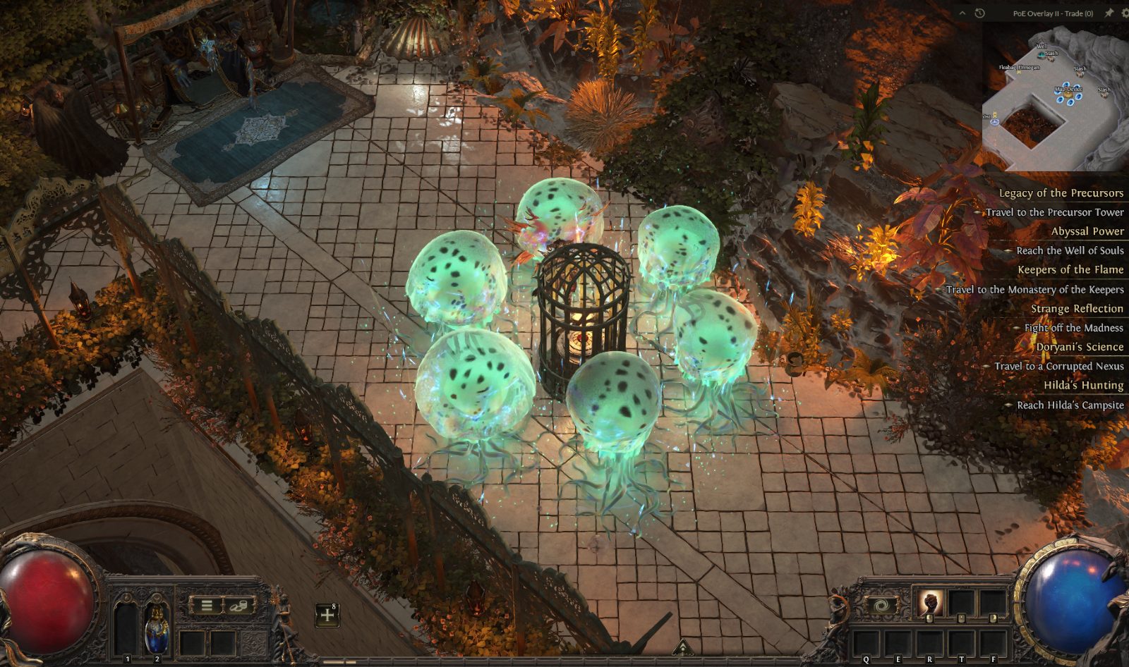 Sky Garden, a Path of Exile 2 hideout built in Plateau of the Gods Hideout by tourist