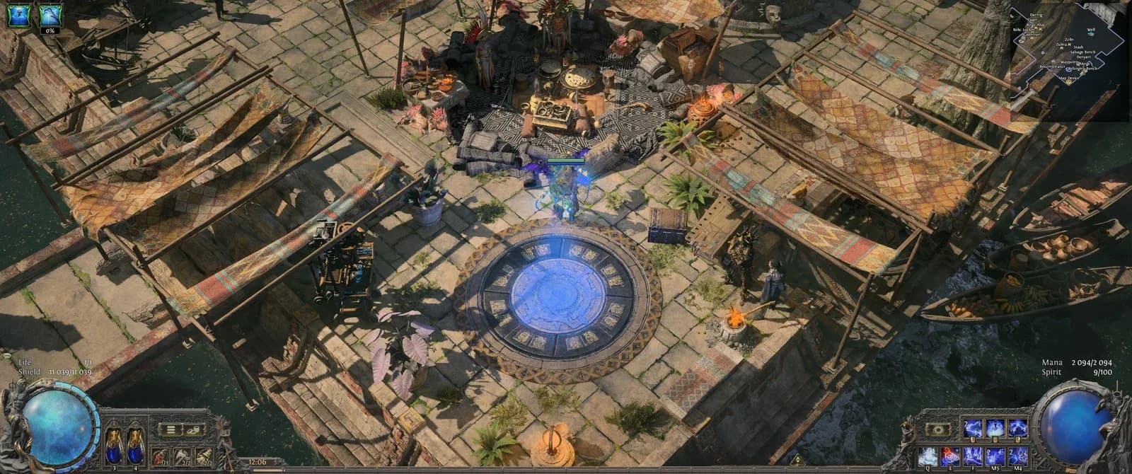 Smoky relax zone, a Path of Exile 2 hideout built in Canal Hideout by xonar69