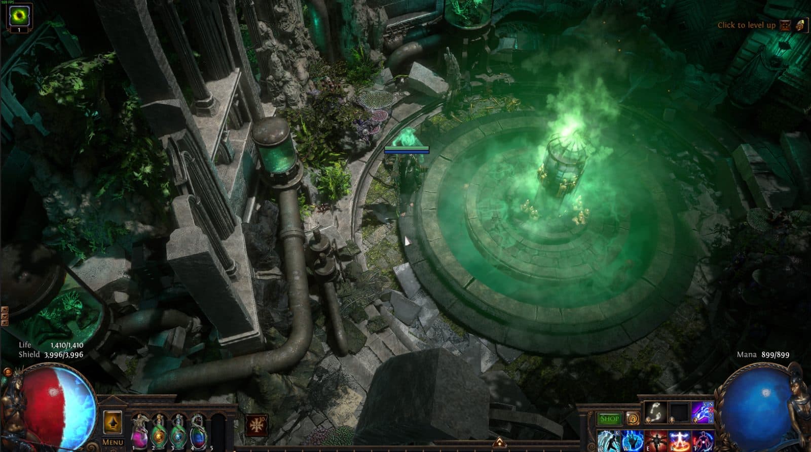 The Ruin of the Allflame, a Path of Exile 1 hideout built in Saints End Monastery Hideout by louisbates19999